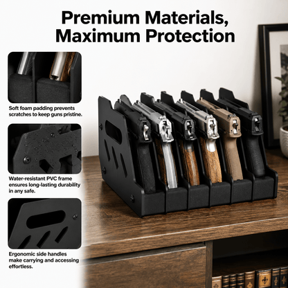 Kaer 6 Pistol Rack for Gun Safe - KaerWorld