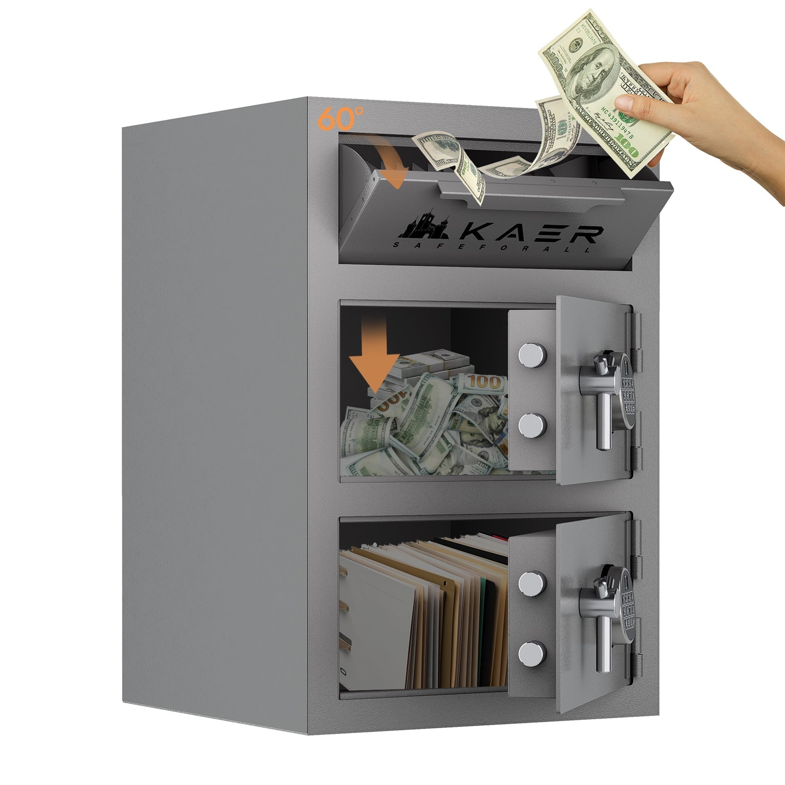 KAER 6.9 CuFt Drop Safe With Double Door - KaerWorld