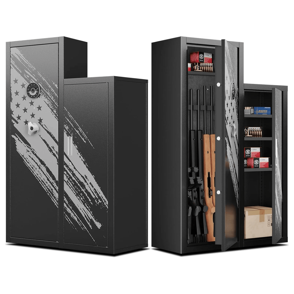 Kaer 7-8 Gun Safe for Rifles and Pistols – Quick Access Metal Storage ...