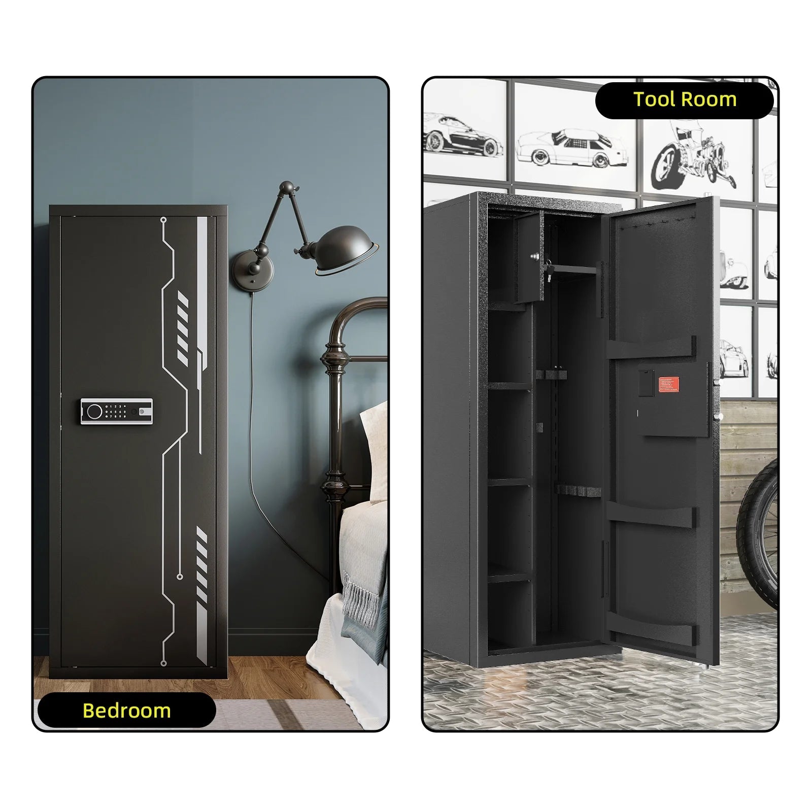 Kaer 8 - 12 Gun Safe Multi - function 1450 w - KaerWorld