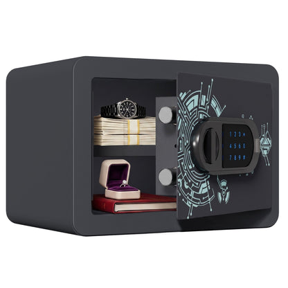 KAER Compact Digital Safe Box with Removable Shelf - KaerWorld