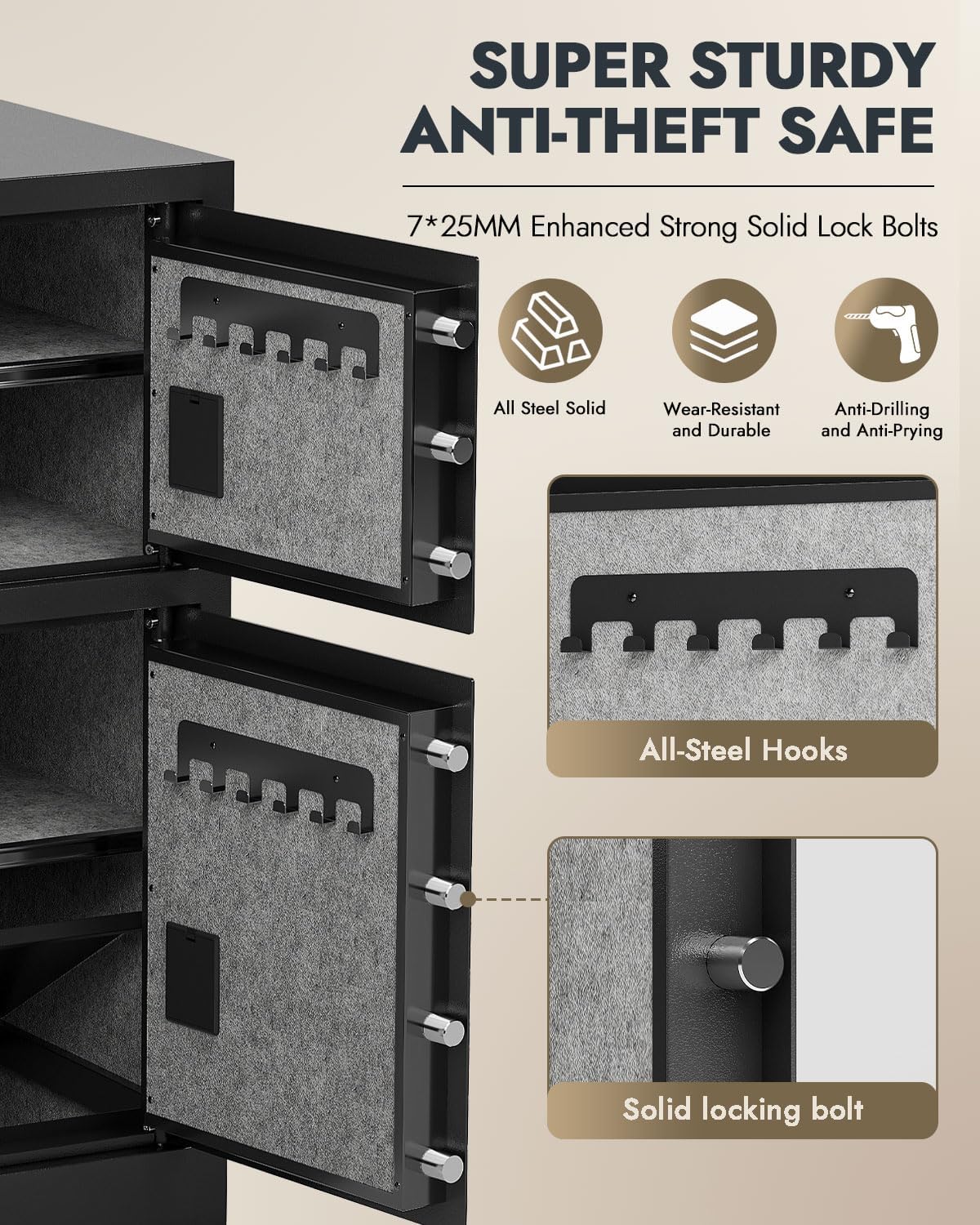 Kaer Fireproof Security Safe 60/90 - KaerWorld