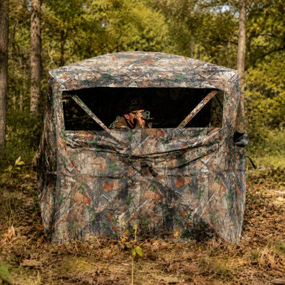 KAER Hunting Blind, 2–3 Person Pop-Up Camouflage Tent, Portable Concealed Shelter for Hunting - KaerWorld