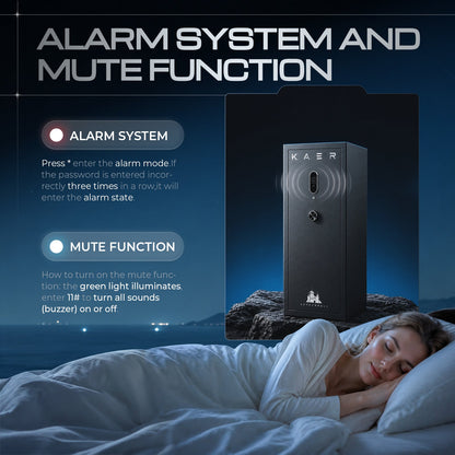 KAER Large Capacity Gun Safe And Cabinet Fingerprint - KaerWorld