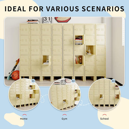 Kaer Metal Locker Storage Cabinet - 3 Door 1680 - KaerWorld