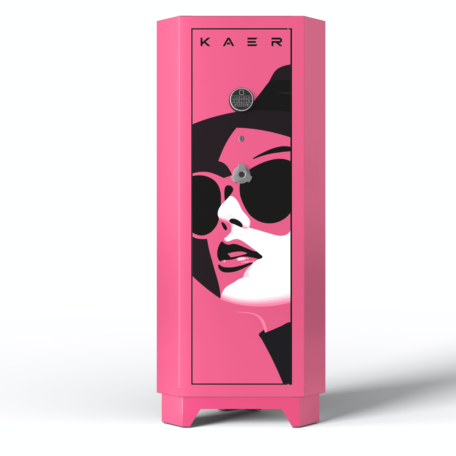 KAER Pink Corner Gun Safe for 6–8 Rifles & 4 Handguns - KaerWorld