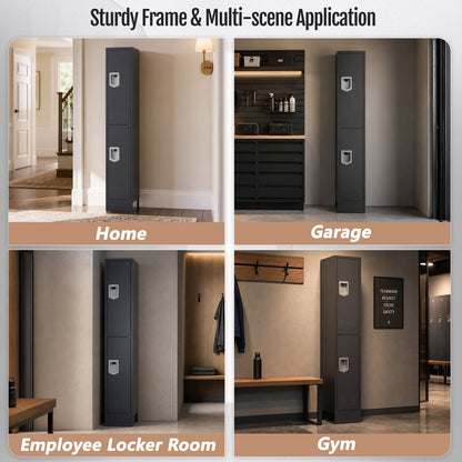 KAER Unite Metal Locker Cabinet with Lockable Storage - KaerWorld