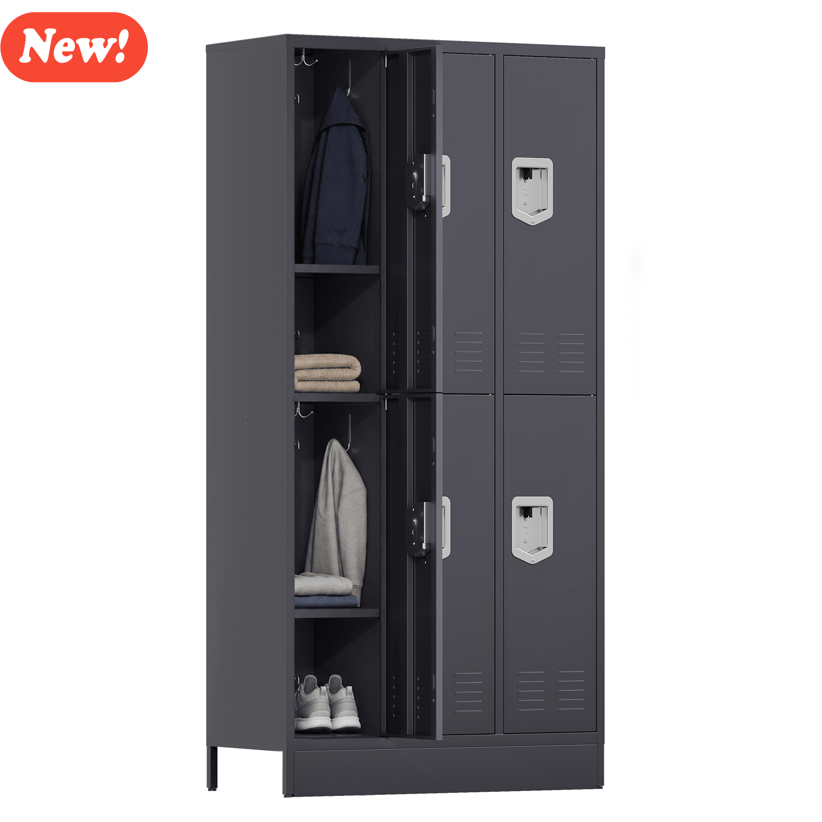 KAER Unite Metal Locker Cabinet with Lockable Storage - KaerWorld