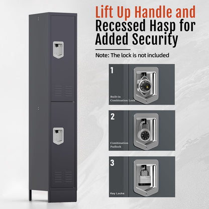 KAER Unite Metal Locker Cabinet with Lockable Storage - KaerWorld