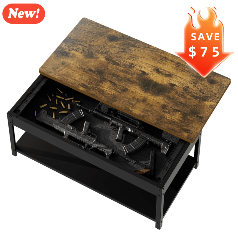 Modern Coffee Table Gun Safe (2 Pattern) - KaerWorld