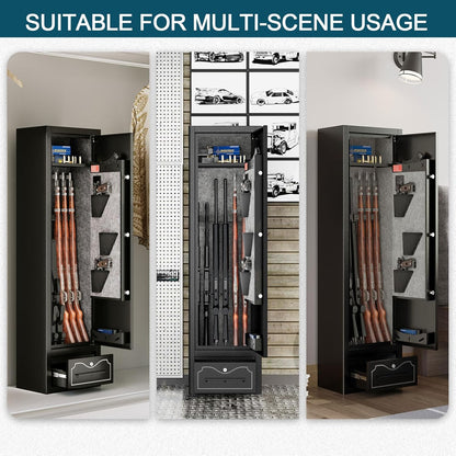 【Special Offer】Kaer 4 - 8 Pre - Assembled Gun Safe With Bottom Drawer 1400S/L/XL - KaerWorld