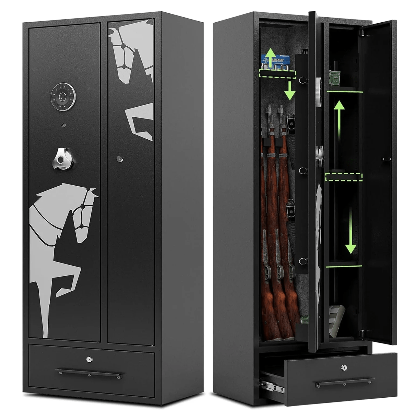 【Special Offer】Kaer 6 Double Door Gun Safe 1350 - KaerWorld